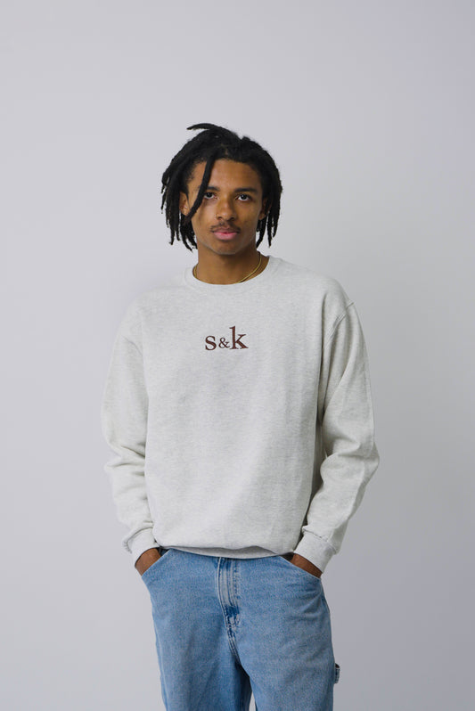 Oatmeal Heather "S&K" Crewneck