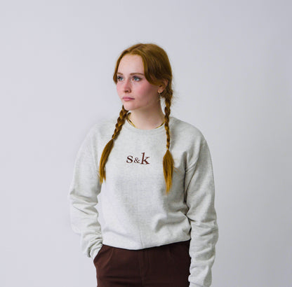 Oatmeal Heather "S&K" Crewneck