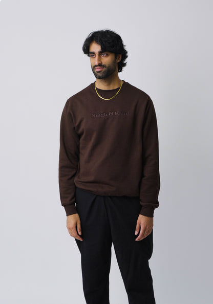 Chocolate "S&K" Crewneck