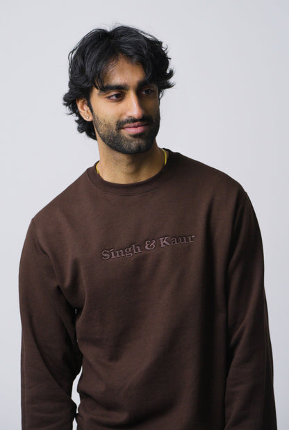 Chocolate "S&K" Crewneck