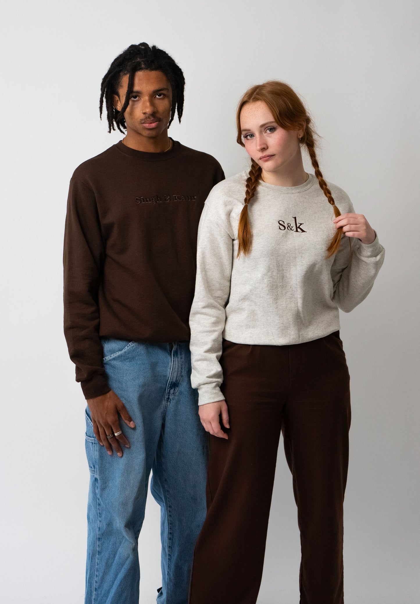 Oatmeal Heather "S&K" Crewneck